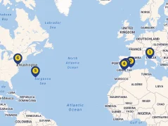 Mapa plavby