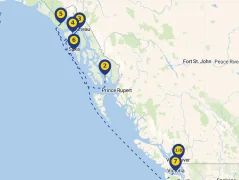 Mapa plavby
