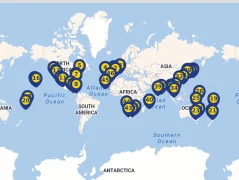 Mapa plavby