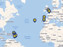Mapa plavby