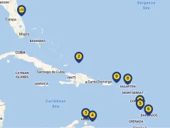Mapa plavby