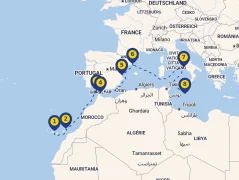 Mapa plavby