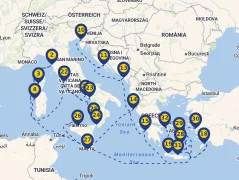 Mapa plavby