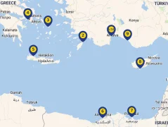 Mapa plavby