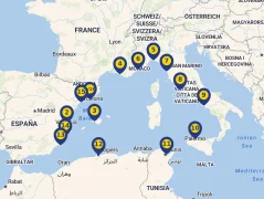 Mapa plavby