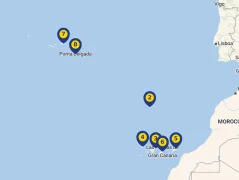 Mapa plavby